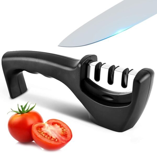 Premium 3-Stage Knife Sharpener for All Steel and Ceramic Blades